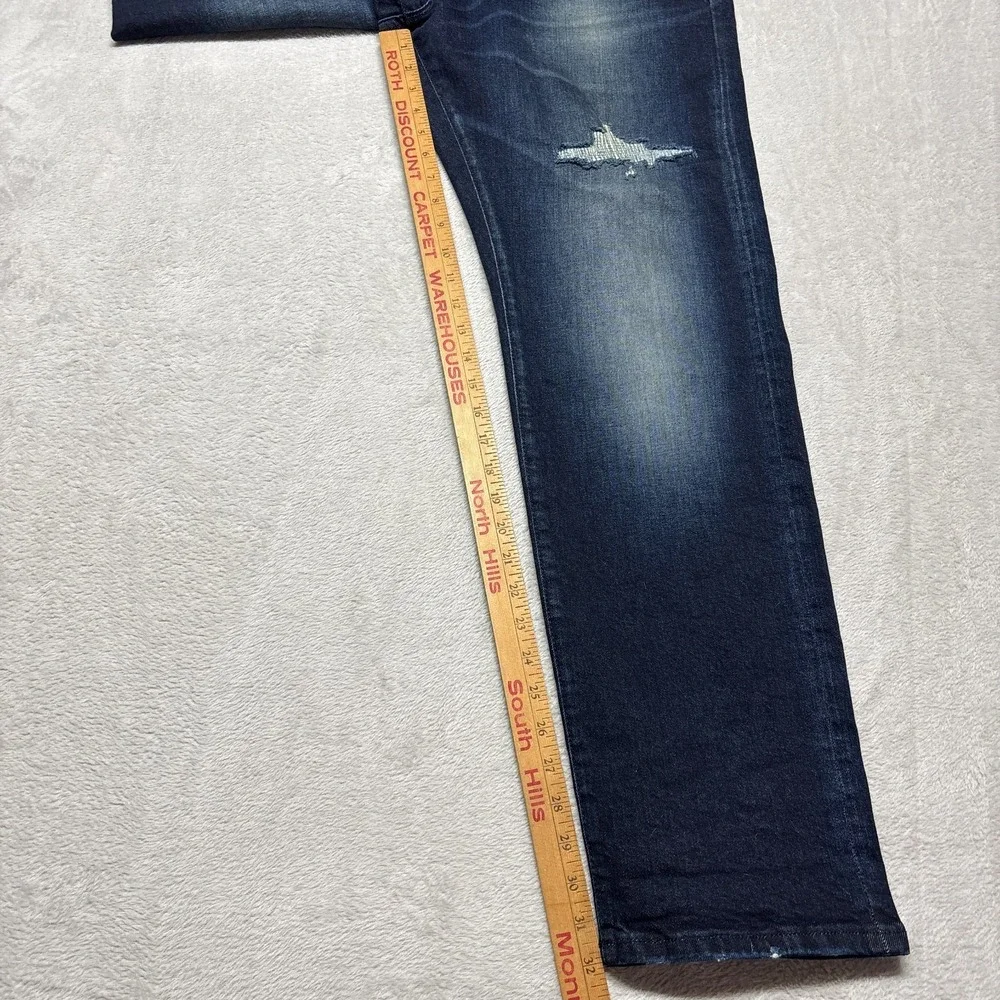 Armani Exchange A|X J13 Mens Slim Fit Dark‎ Blue Stretch Cotton Jeans 38 (41x32)